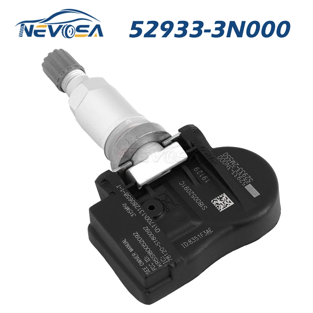 NEVOSA Датчик давления в шинах evosa 52933-3N000 529333N000 для Hyundai Accent Elantra GT Centennial Sonata Equus i30 Kia Optima Rondo 315 МГц