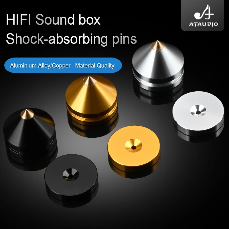 

Hi-end 4 шт., подставка для динамика HiFi, подставка для ножек, металлические шипы из алюминиевого сплава, напольная ножка для динамика, CD-плеера