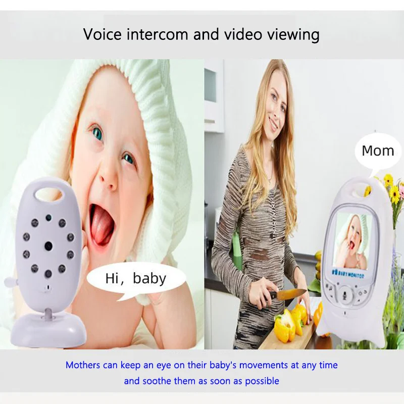 VB601 Portable Wireless Baby Monitor Voice Intercom and Video Viewing Wifi Surveillance Cameras Little Kids Security Protection enlarge