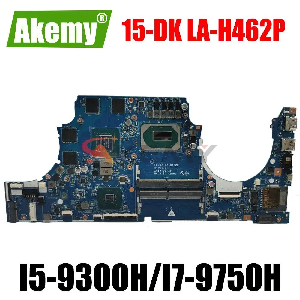 

LA-H462P Motherboard For HP Pavilion 15-DK 15T-DK Laptop Motherboard Mainboard With I5-9300H i7-9750H CPU GTX 1650 4GB GPU