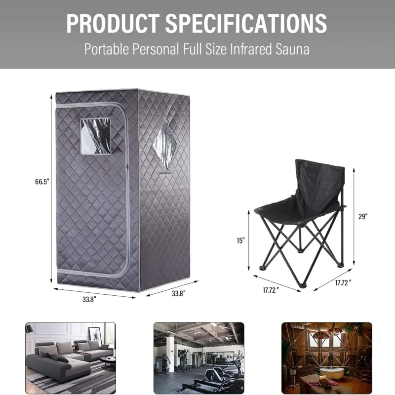 Портативная личная инфракрасная сауна для дома персональная домашняя