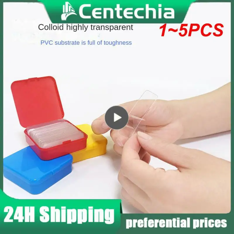 

1-5 шт./набор, двусторонние прозрачные наклейки, не оставляющие следов клейкие ленты