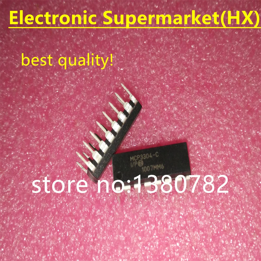 

Free shipping 10pcs/lot MCP3304-CI/P MCP3304-CI MCP3304 13BIT 2.7V 4CH SPI DIP-16