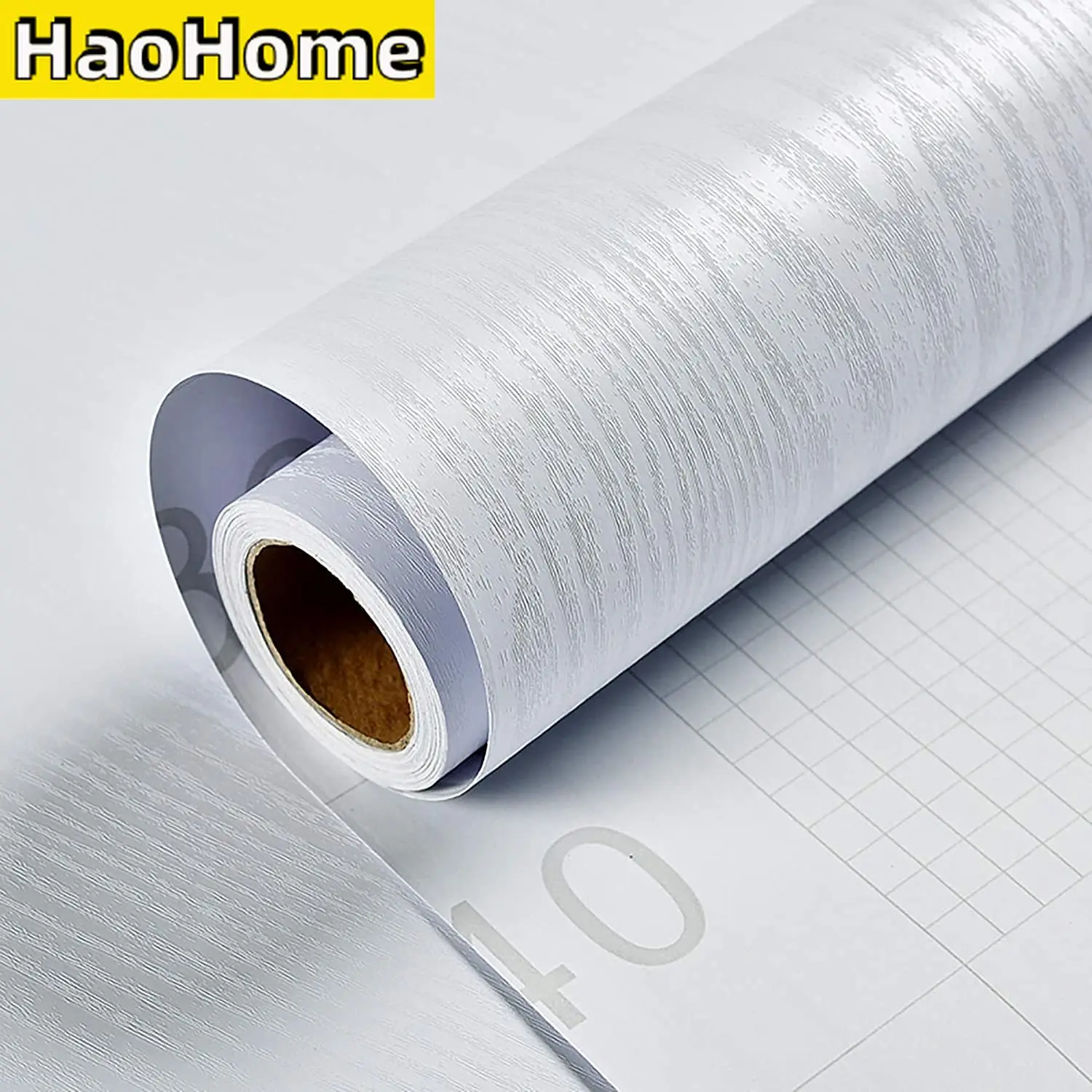 Самоклеящиеся обои из белого дерева виниловые с отклеиванием и наклейкой