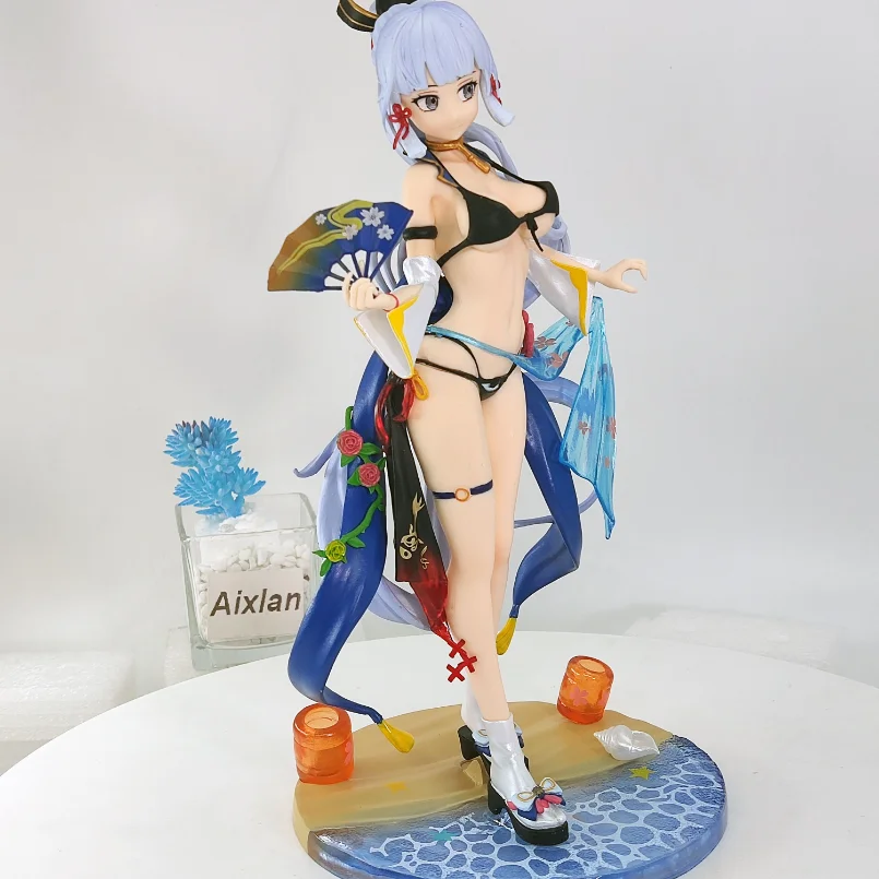 

25CM Anime Genshin Impact Game Figure Kamisato Ayaka PVC Action Figure Collection Model Doll Child Kid Gifts