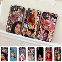toplbpcs hip hop nicki minaj phone case for iphone 11 12 13 mini pro max 8 7 6 6s plus x 5 se 2020 xr xs funda case