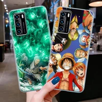 anime one piece zoro luffy hot clear silicone phone case for huawei p30 p40 p20 lite p50 pro p smart z 2019 soft tpu back cover