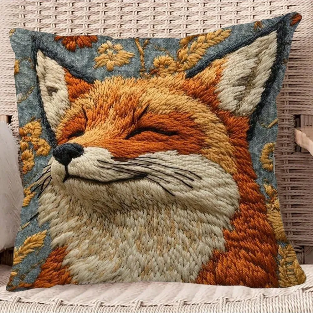 

Мягкие вязаные чехлы для подушек с мультяшными животными