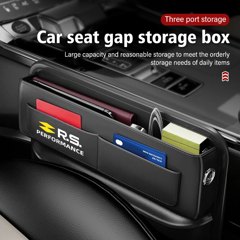 Автомобильный зазор на сиденье многофункциональный кожаный Органайзер коробка