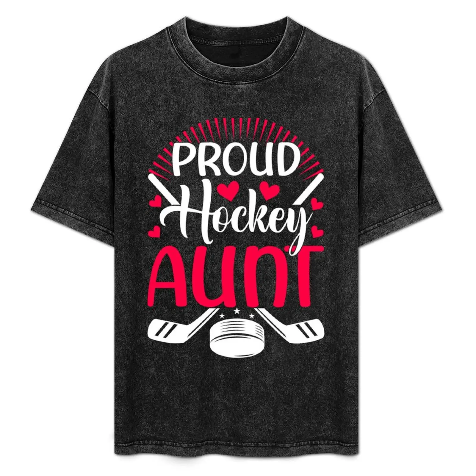 Футболка Proud Ice Hockey Aunt Of An Player Goalie Хлопок