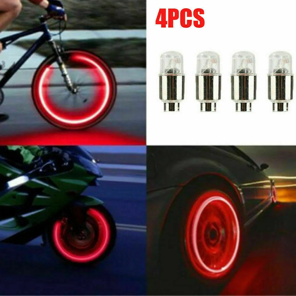 

Car Auto Wheel Tire Tyre Air Valve Stem LED Light Covers Accessories Kits For Car Motorcycle Waterproof Bicycle Decor Spares