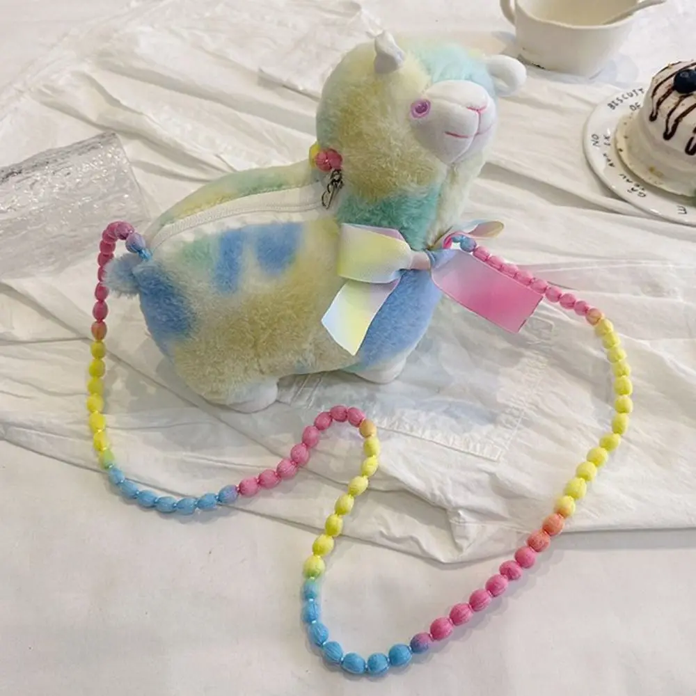 Kawaii бисер альпака сумка через плечо для телефона кукла плюшевая на косметичка
