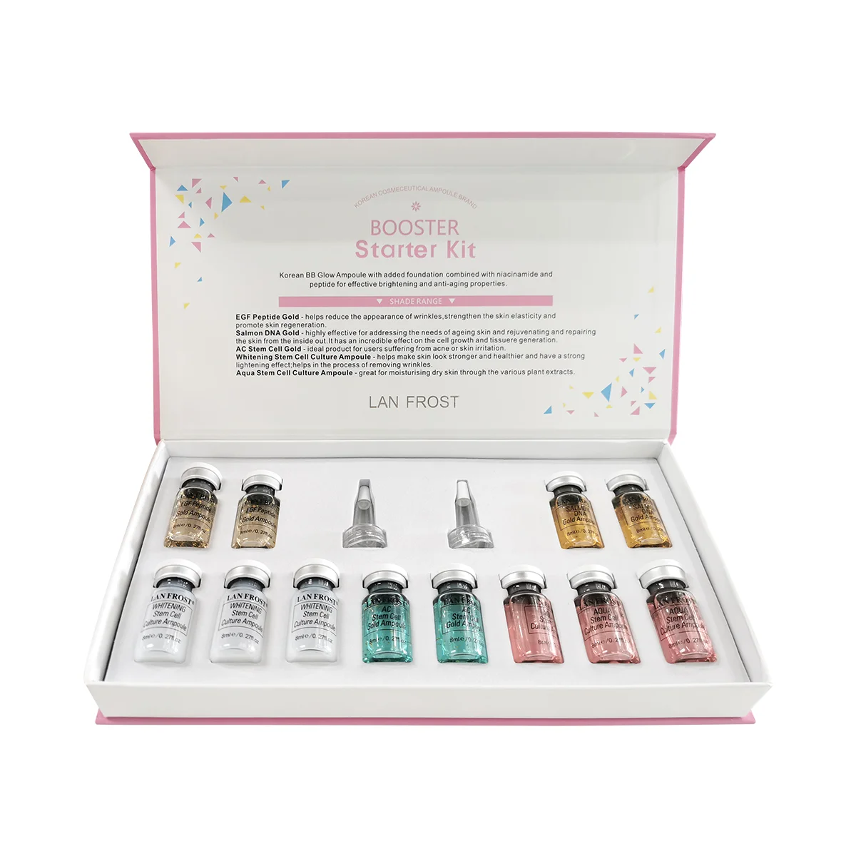 j koreański krem BB kwas hialuronowy Glow Care Serum Essence Foundation rozjaśniający wybielający przeciwzmarszczkowy trądzik twarzy