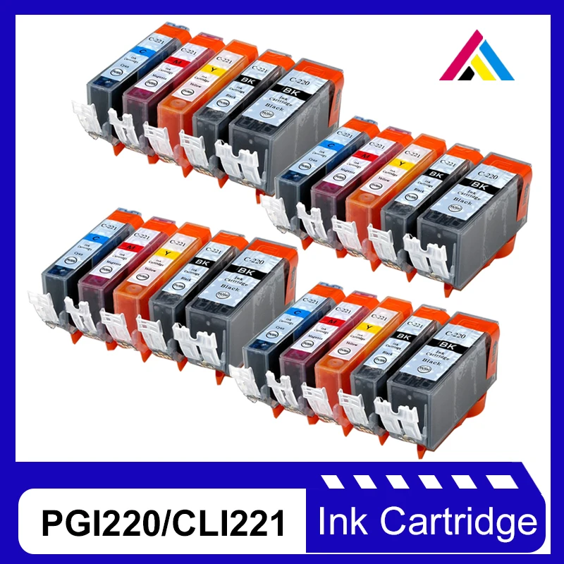 

CSD Replace for PGI220 PGI-220 CLI-221 ink cartridge for Canon 220 MP540 MP545 MP558 MP560 MP568 MP620 MP638 MX870