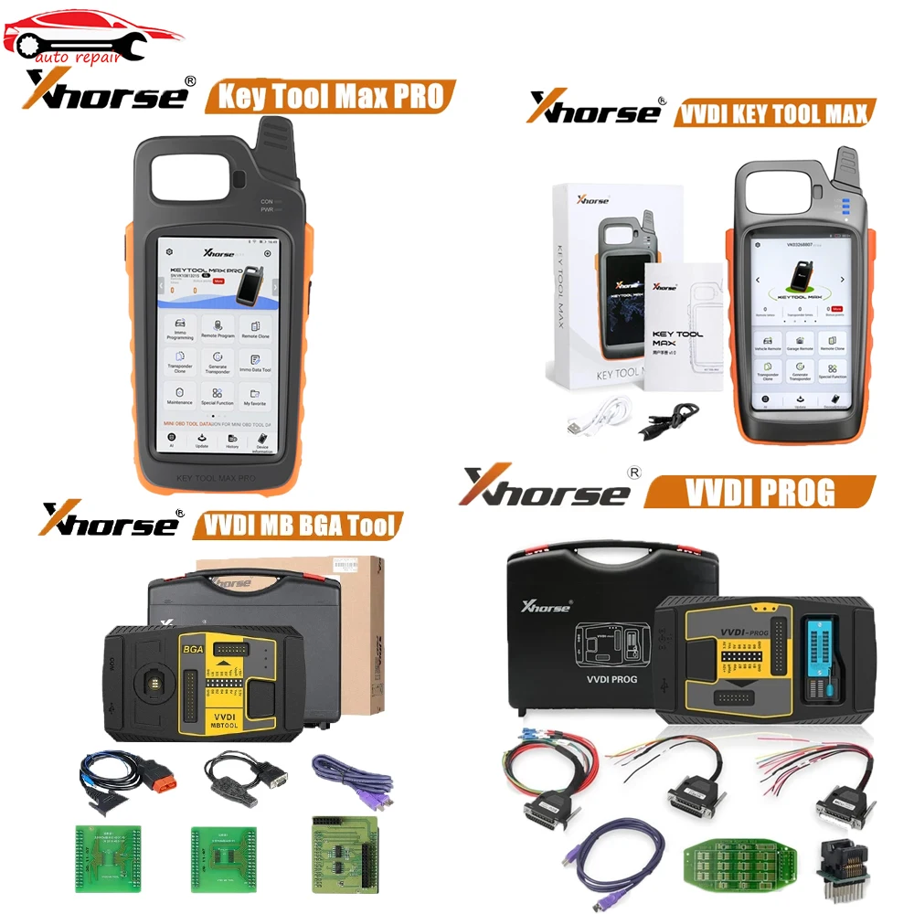 

Original Xhorse VVDI Key Tool Max Pro With MINI OBD Tool Functions Adds Voltage and Leakage Current vvdi Prog 8A Non-smart Key