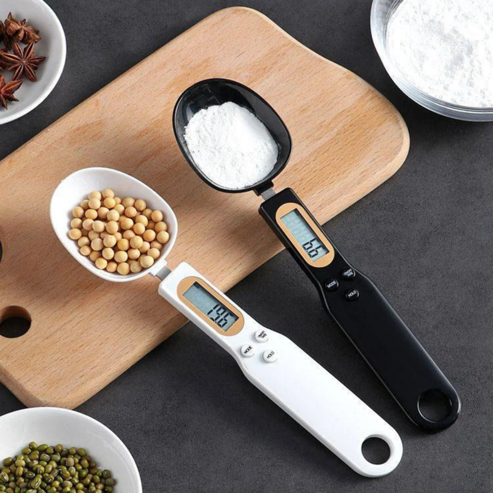 

500g Digital Measuring Spoon with LCD Display Kitchen Electronic Food Flour Scale Tool 0.1g/0.01oz Precise for Milk Coffee Tea