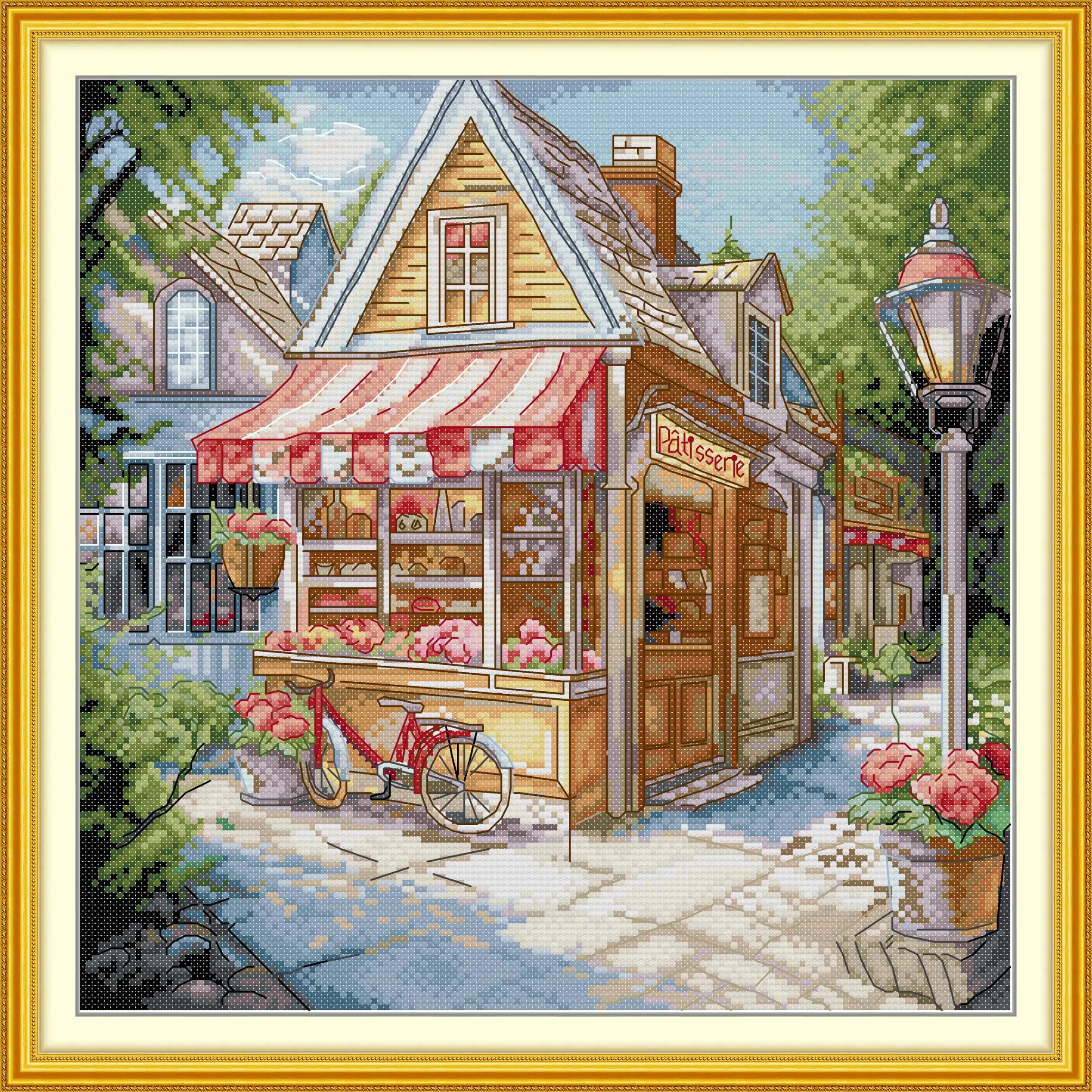 Набор для вышивки крестом Joy Sunday с предварительной печатью легкий узор набор из