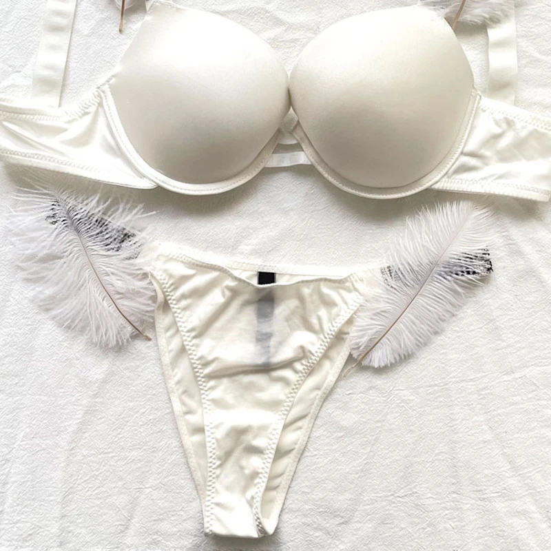 

2Piece Briefs Sets Sexy Letter Rhinestone Underwear Set Pink Lenceria Brand Design Lace Lingerie Set Women Push Up Bra And Panty