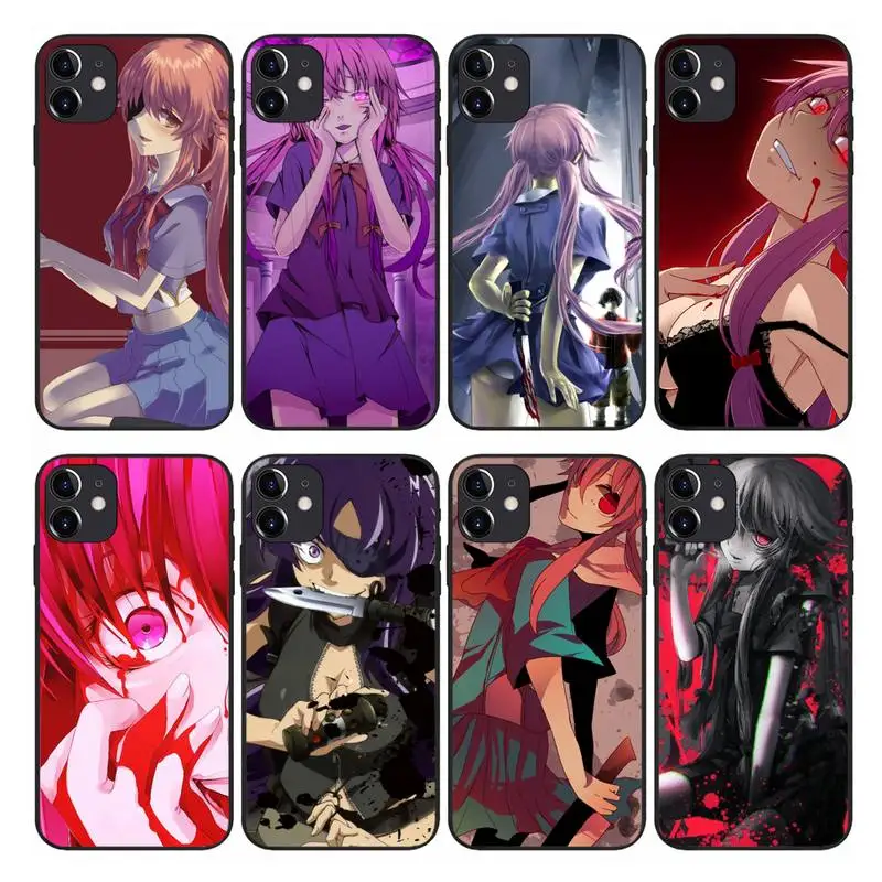 

Anime Mirai Nikki Future Diary Phone Case Cover For Samsung Galaxy S21 A51 A50 A71 A52 A72 S20 A21S Note 20 10Lite Plus