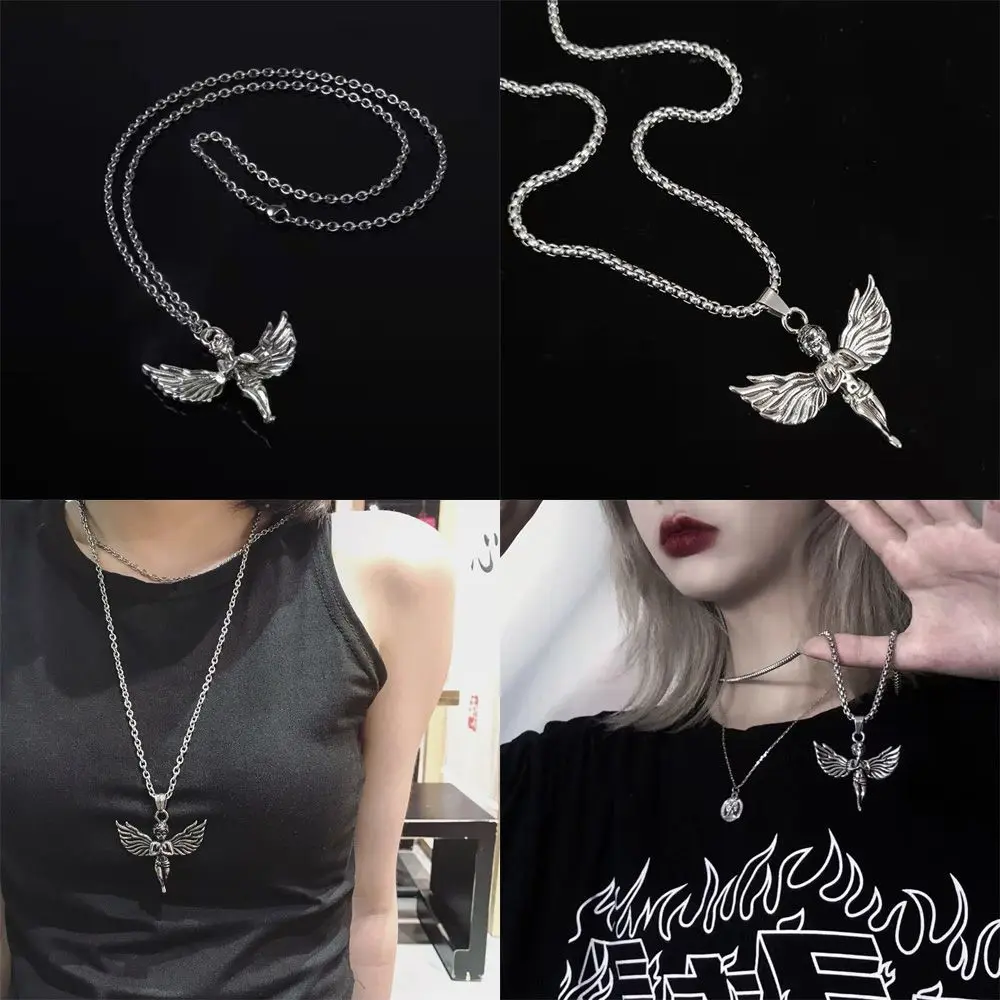 

Hip Hop Retro Cool Trendy Jewelry Chain Necklace Angel