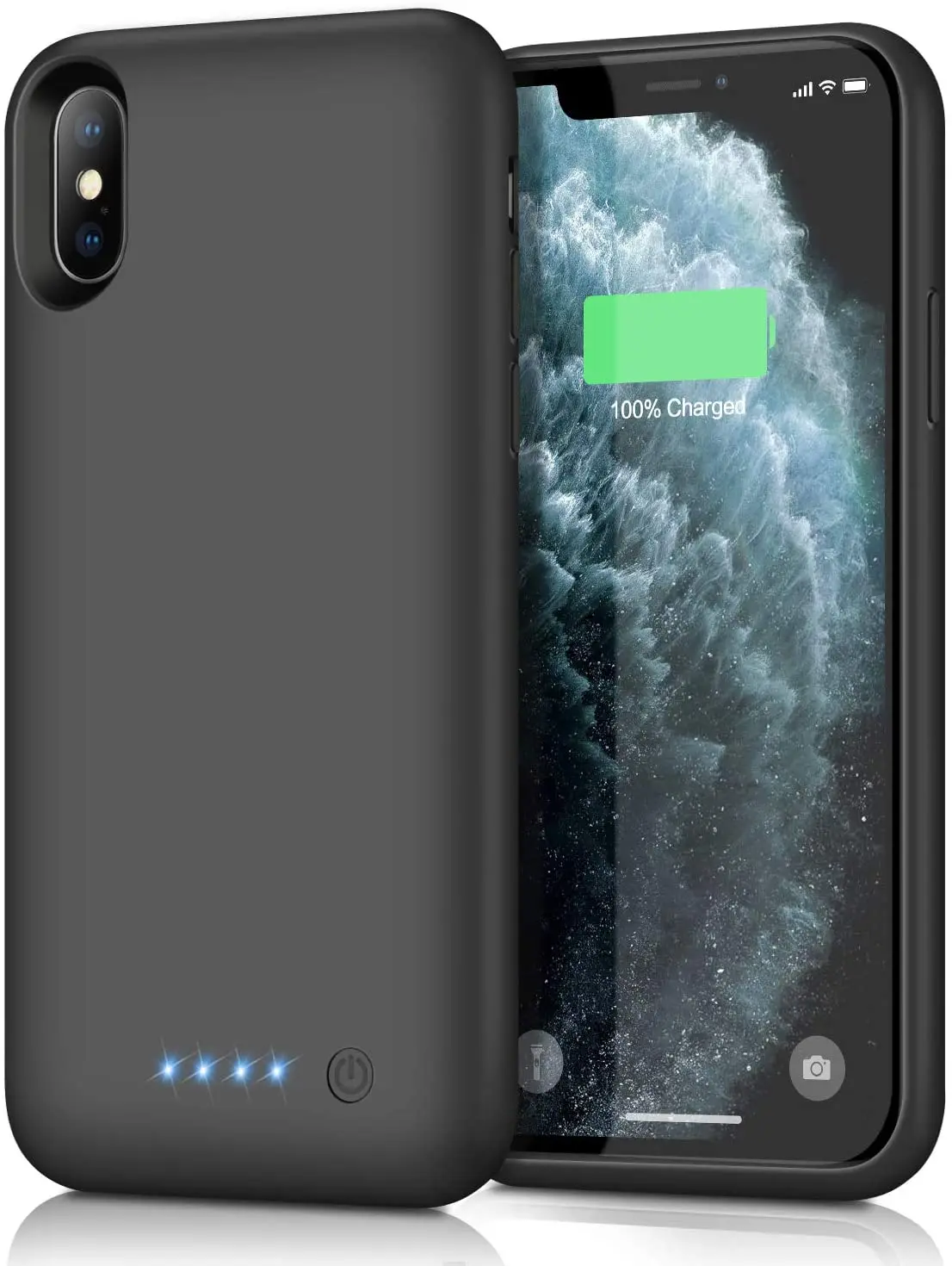 

Чехол Feob для iPhone Xs max, Модернизированный портативный зарядный чехол 7800 мАч, удлиненный аккумулятор для iPhone Xs Max [6,5 дюйма]