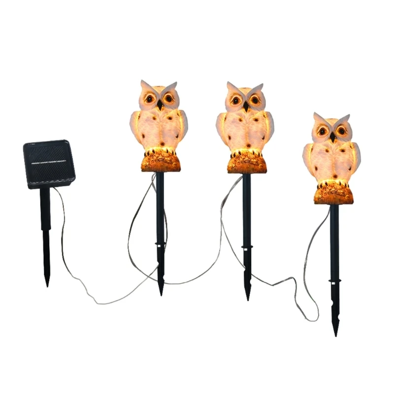 

Owl Shape Solar Pathway Lights Yards Decorative Light Outdoor Garden Light