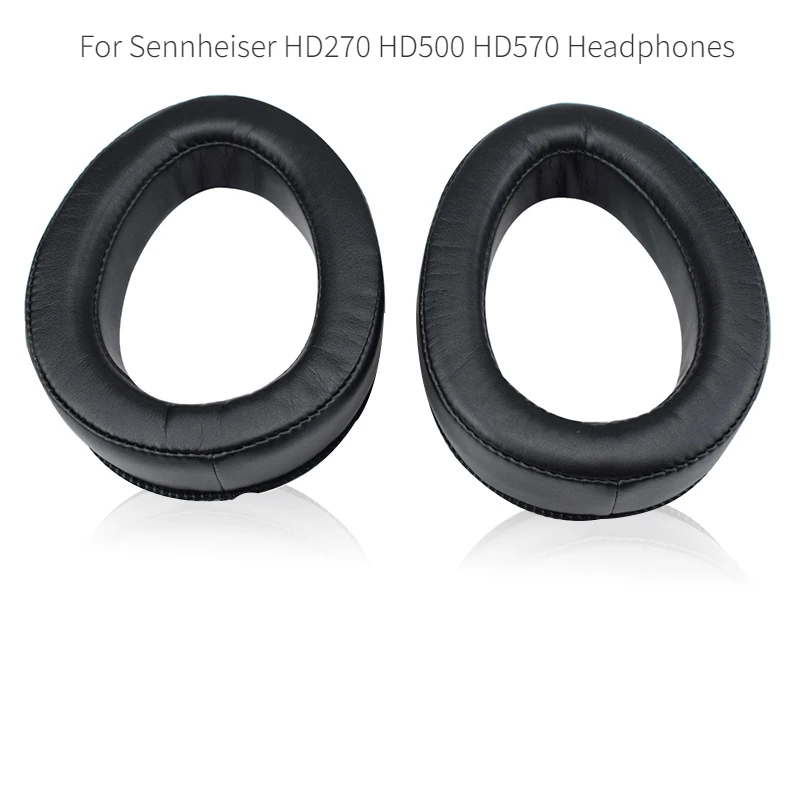 

1 пара, мягкие кожаные амбушюры для наушников Sennheiser HD270, HD500, HD570