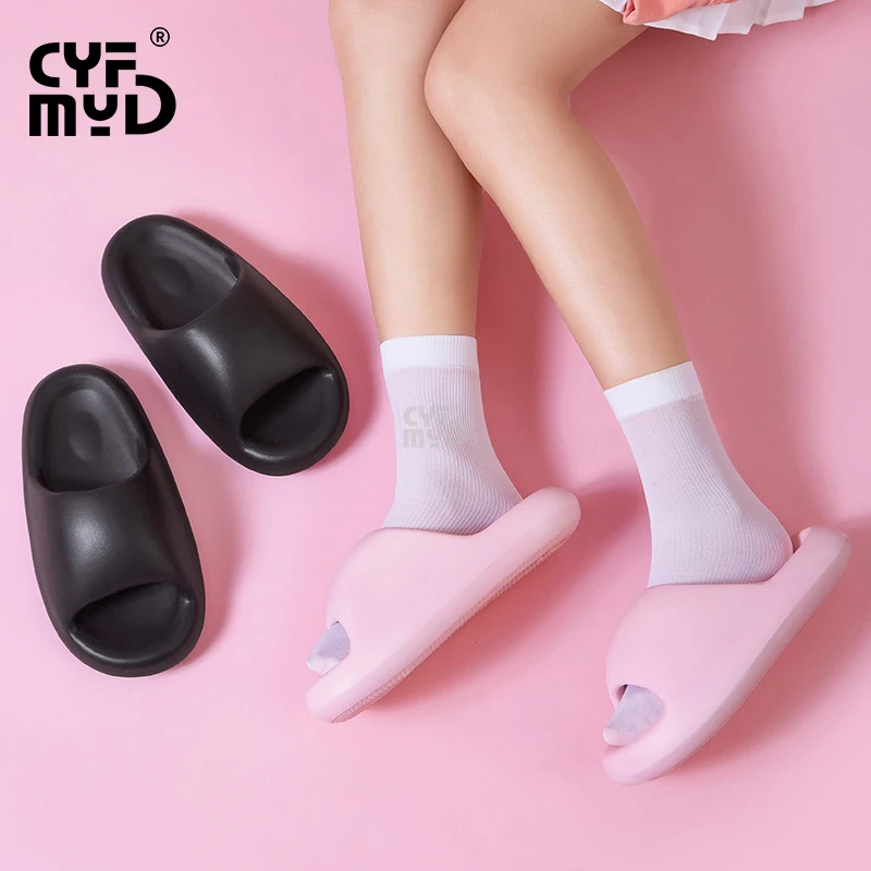 Home Slippers for Women Light Soft Slippers EVA Comfortable House Slippers Non-slip Bathroom Slides Male Platform Shoes Summer