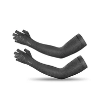 2 in 1 sport arm sleeve glove breathable elasticity running hiking driving sleeves arms warmer glove for sun protection