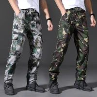 spring brand men fashion military cargo pants multi pockets baggy men pants casual trousers overalls camouflage pants man cotton