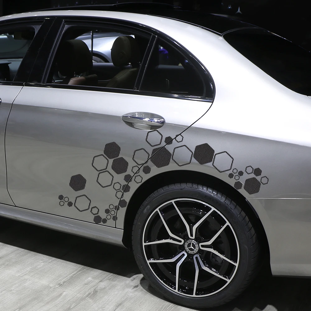 Креативные открытые сотовые наклейки виниловые комбинированные шестигранные