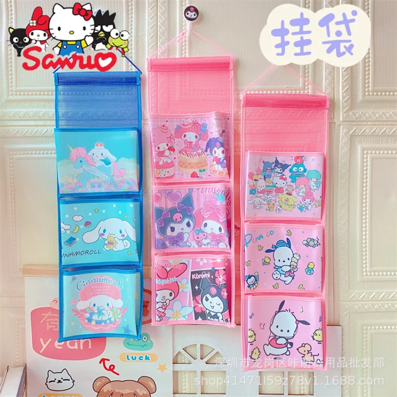 

Sanrio Melody Kuromi Hello Kitty Cinnamoroll почтовая настенная подвесная сумка прикроватная настенная подвесная сумка карманная Фотосумка для двери