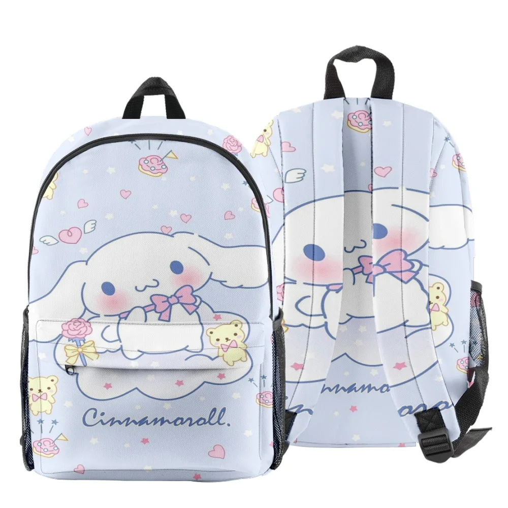 

New Student Cartoon Cinnamoroll Backpack Big eared Dog Jade Guigou Sanrio Knapsack Multifunctional Bookbag School Bag