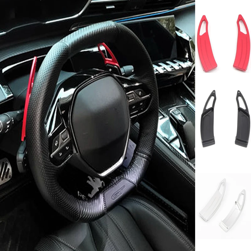 

Car Accessory For Peugeot 3008 5008 GT 508 Colorful Aluminum Steering Wheel DSG Shift Paddle Extension Shifters 2*