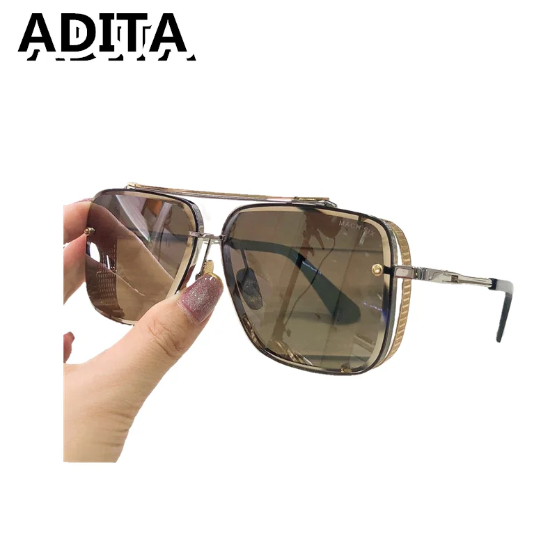 

A DITA MACH SIX Top High Quality Sunglasses for Mens Titanium Style Fashion Design Sunglasses for Womens with box