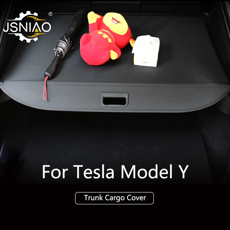

For Tesla model Y Trunk Cargo Cover Retractable Partition Privacy Sun Shade Luggage Carrier Curtain modification accessories