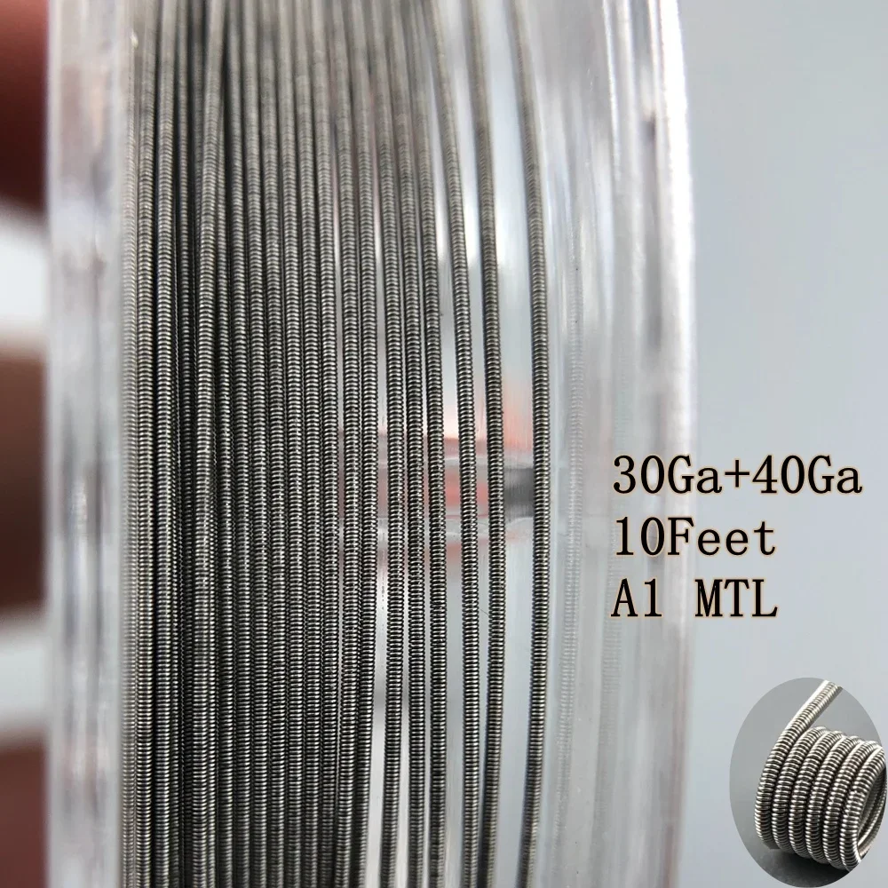 

Электрический кабель с рулонной катушкой 10/15 FEET, провод CLAPTON, 1/2/3 ядра, гибкий NiChrome/KA1/SUS316, MTL, низкое сопротивление