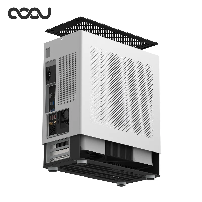 

Z18 Mesh Version MATX Aluminum Alloy Integrated Molding Case In Line with Water Cooled ITX Computer Case