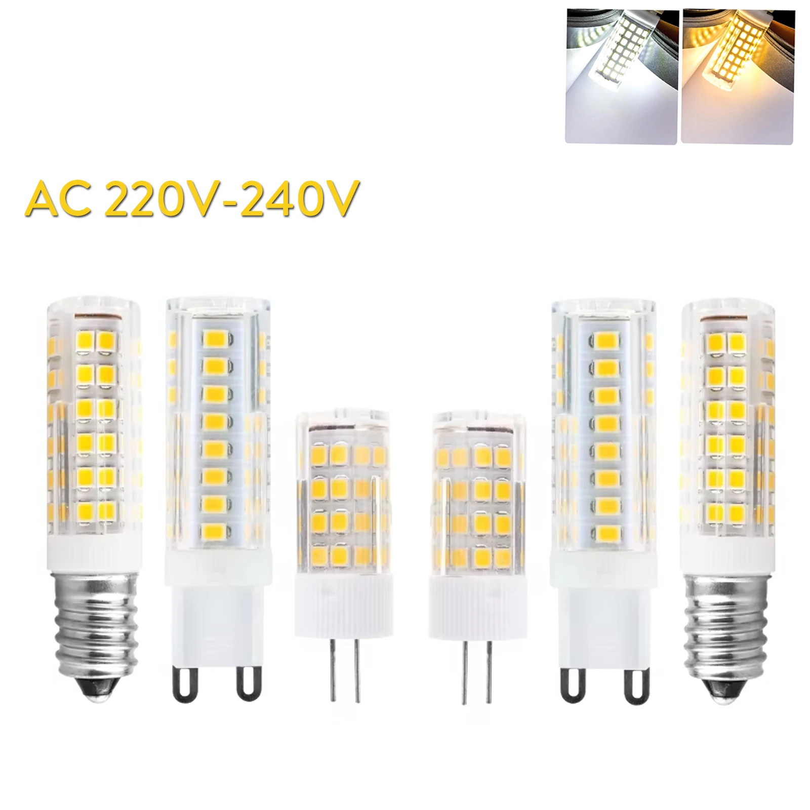 Лампочка Led G4 G9 E14 5w 8w 12w Мини - холодная лампа переменного тока без кобальта 45w