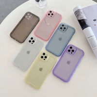 litboy airbag color candy lens protection phone case for iphone 11 12 13 pro max xs max x xr clear soft silicone case back cover
