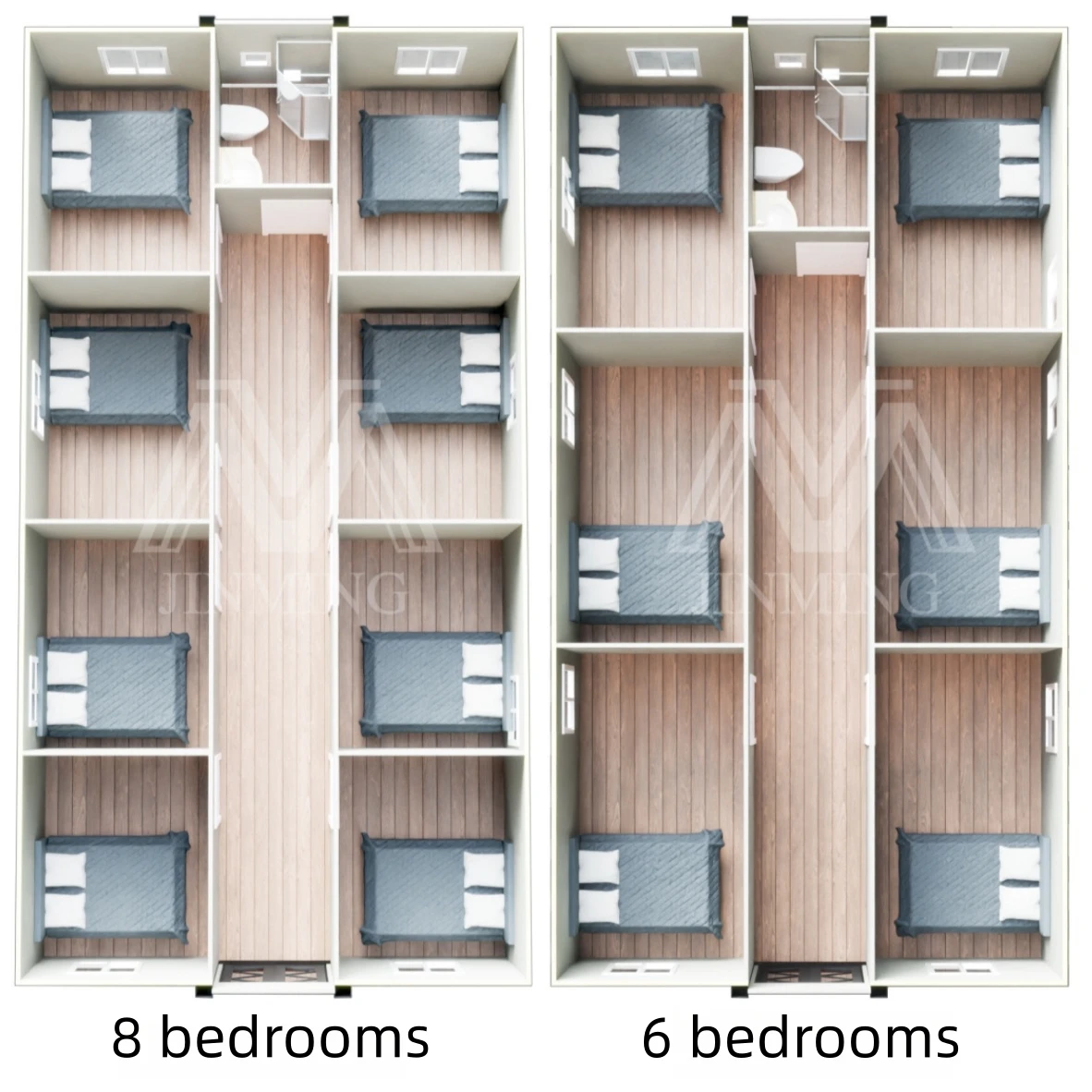 20 футов 3 спальни сборный дом расширяемый принятые индивидуальные контейнеры
