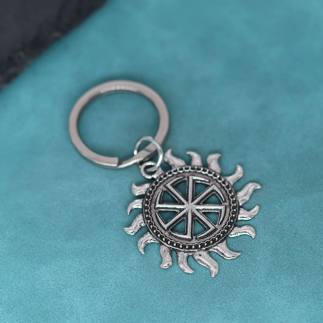 

Брелок с подвеской в виде солнцезащитного колеса, славянские модели, брелки для мужчин и женщин, ювелирные изделия викингов, подарок на день...