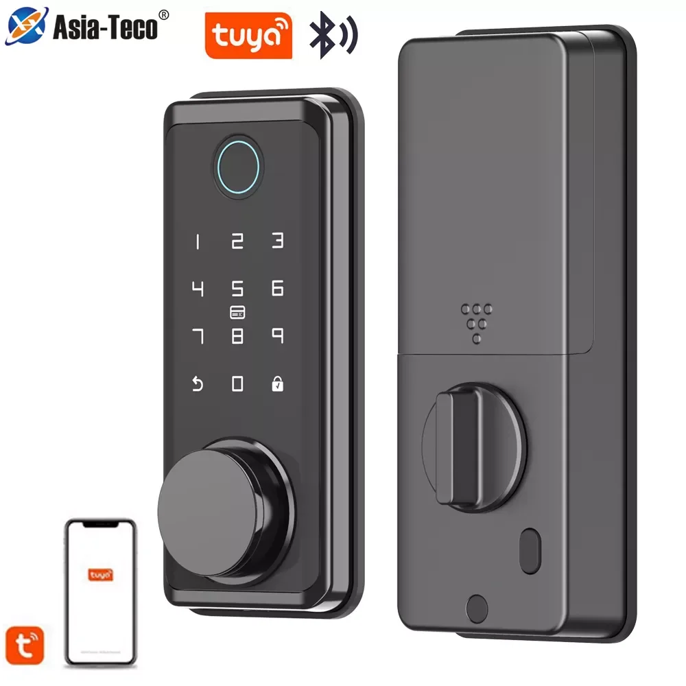 

Tuya Bluetooth Mobile Unlock Fingerprint Magnetic Password Temporary Password Smart Door Lock Keyless Entry