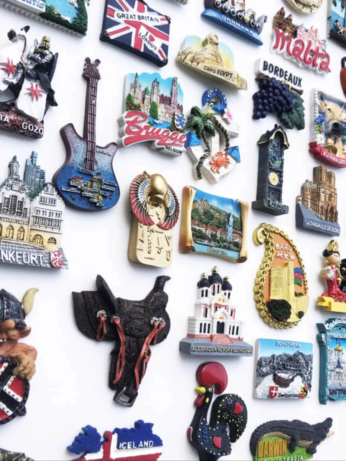 Наклейки на холодильник по всему миру европейский стиль креативные личные