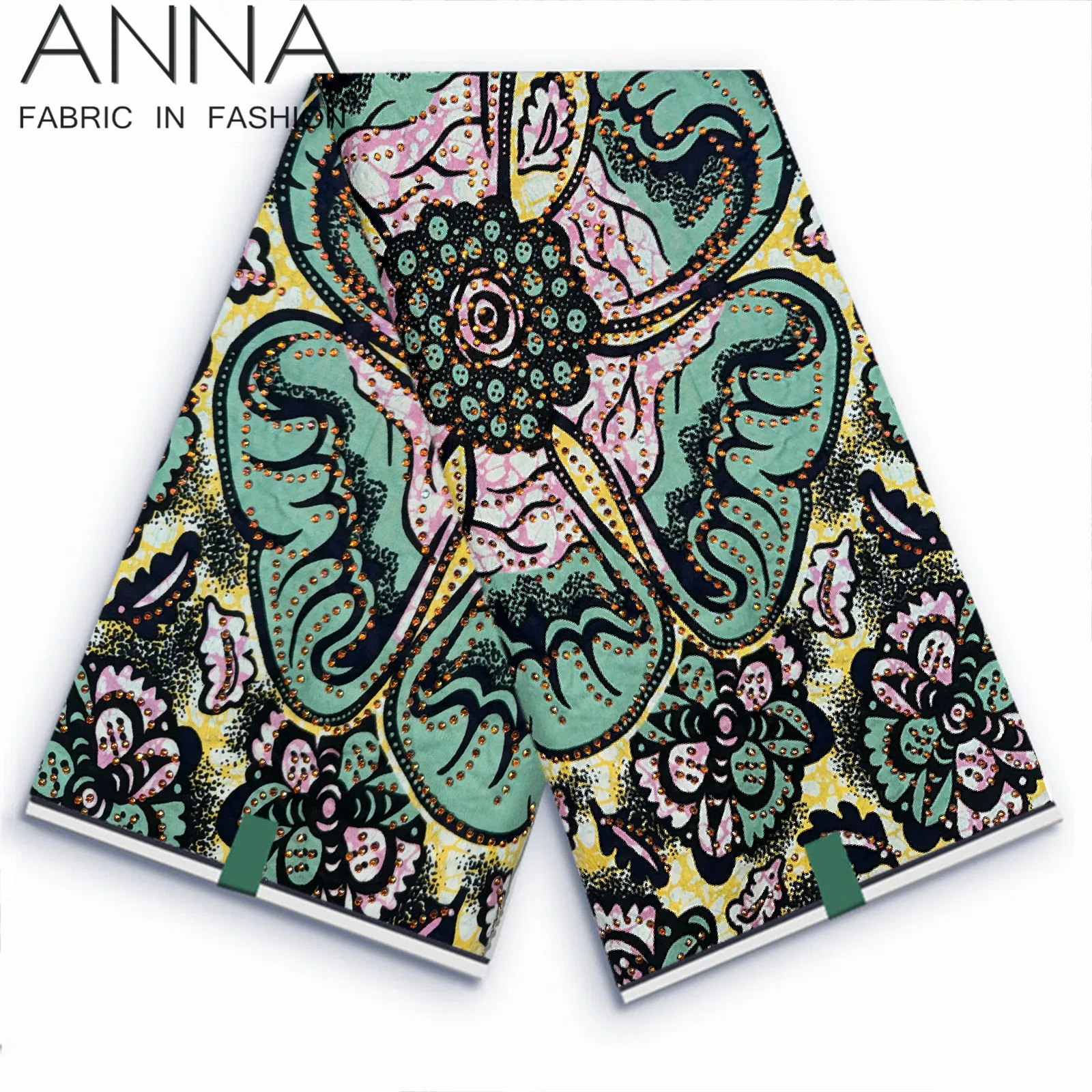 Настоящий воск с принтами Анкары ткань в стиле батик африканская восковая 100%