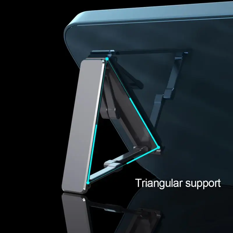 

Mini Desk Mount Holder Bracket L-shape Phone Holder Portable Invisible Folding Stand Lazy Bracket Mobile Phone Accessories