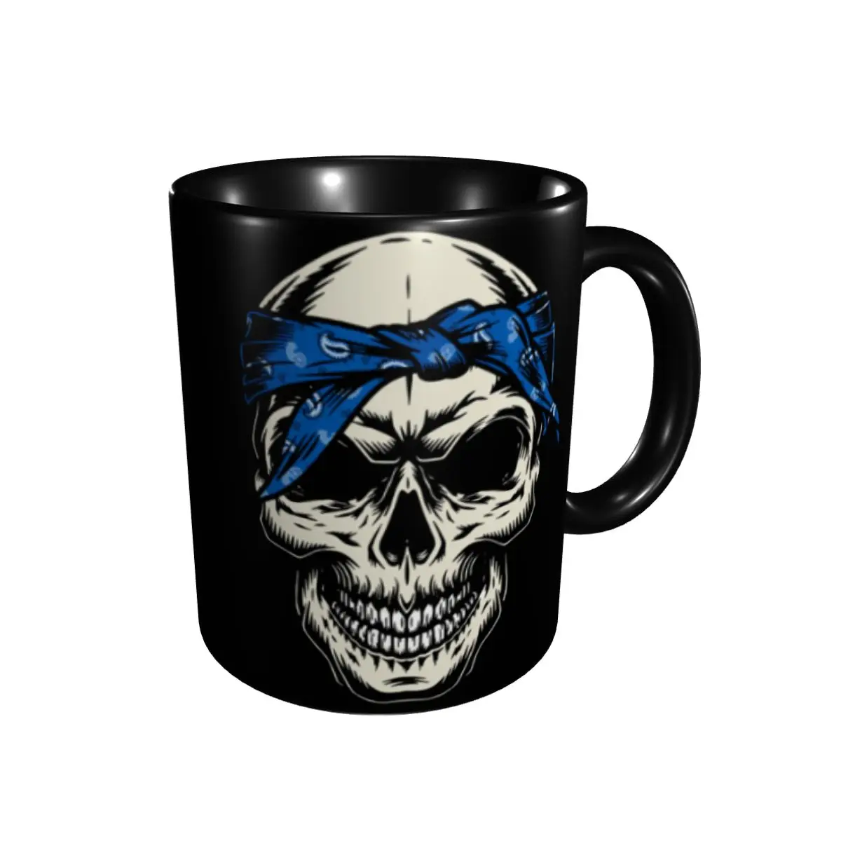 Promo CRIPS Skull W Bandana 2.0 Mugs Graphic Cool Cups Mugs Print Humor R346 tea cups