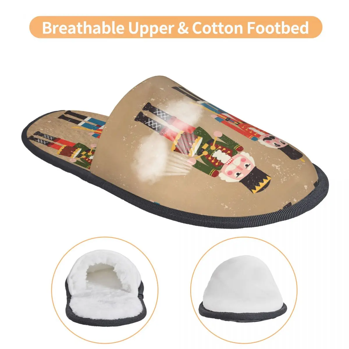 Женские домашние тапочки с пенным наполнителем эффектом памяти