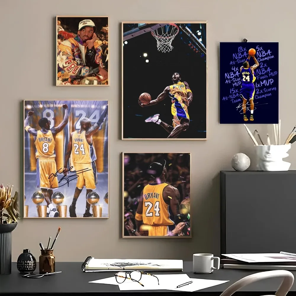 1 Шт. Коби Брайанта Баскетбольная Звезда Плакат Наклейка Самоклеящаяся