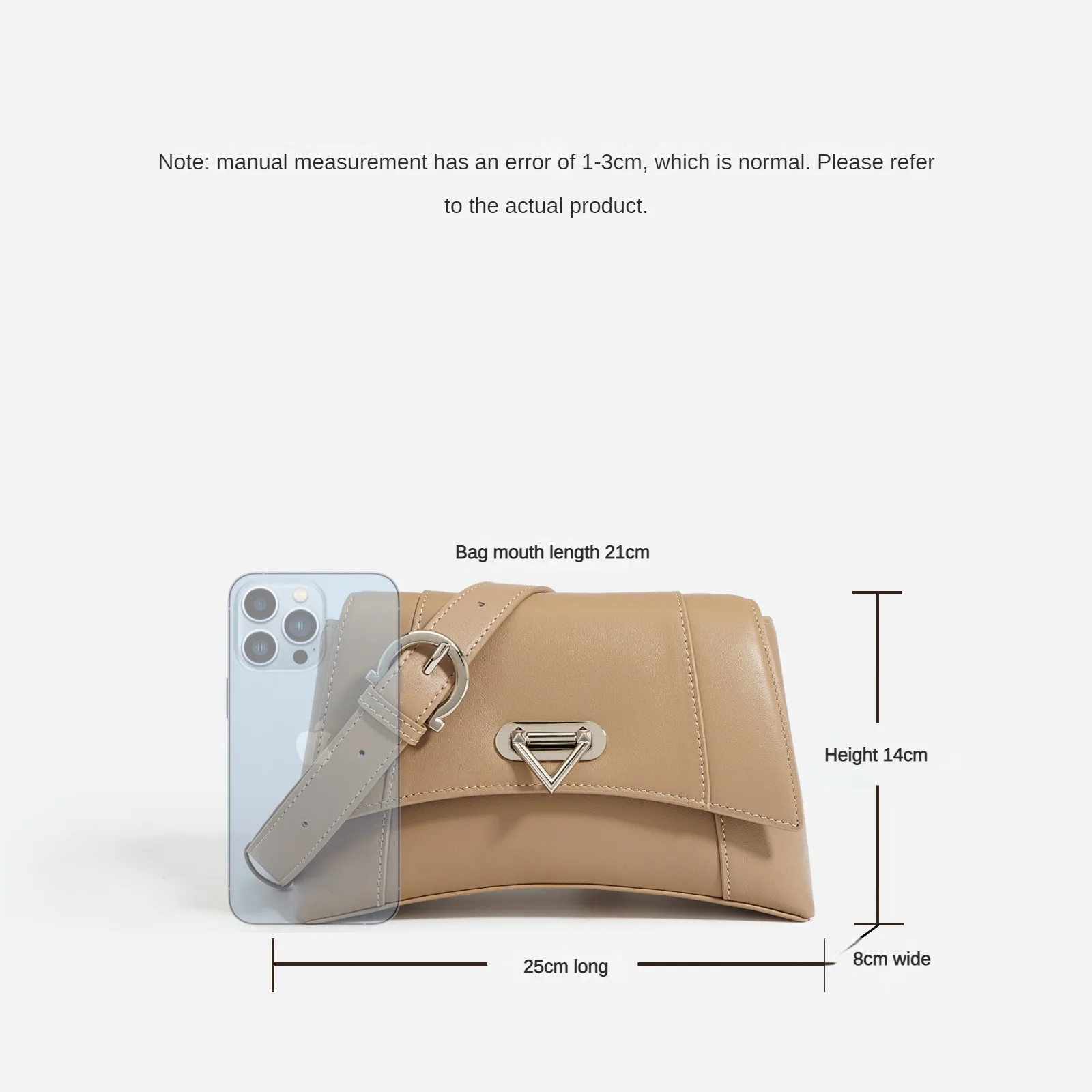 Fashionable Genuine Leather Shoulder Bags for women with Buckle, Versatile Crossbody Bag Luxury saddle bag ladies handbags